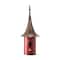 Glitzhome® 32" Red Pagoda Metal Birdhouse